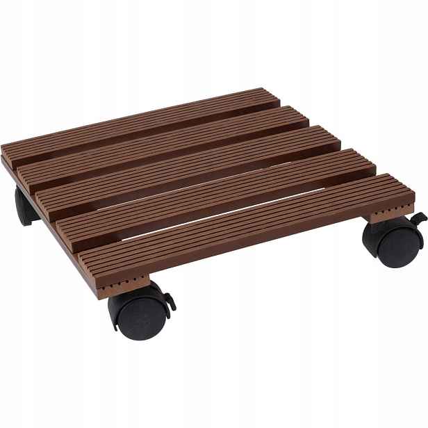 Podstavec Pod Květináč na kolečkách dřevěný 29x29