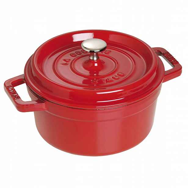 Staub La Cocotte 22 cm – litinový hrnec Cherry pro dušení a pečení