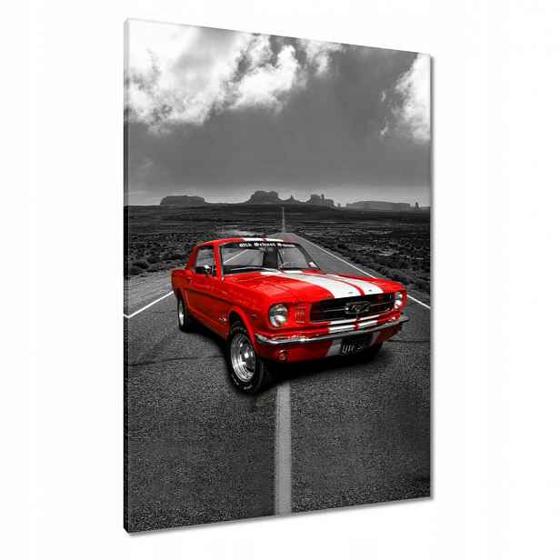Obrazy 70x100 Červený Ford Mustang Usa
