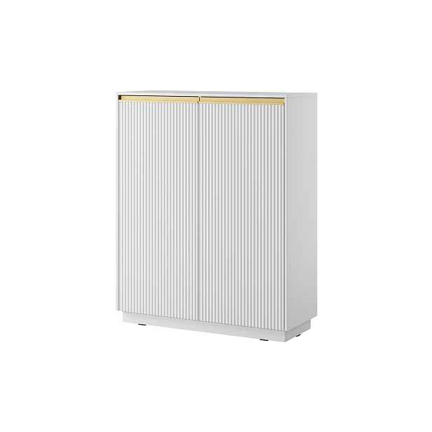 Piaski Komoda Royal II 104 cm KW bílá/zlatá