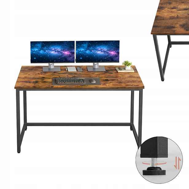 Počítačový Stůl loft industriální 120 cm stůl pro výuku Mdf ocel