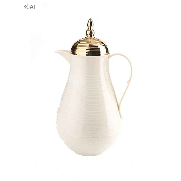 Shein Termoska Termohrnek Béžová Elegantní 1000 ML 1L