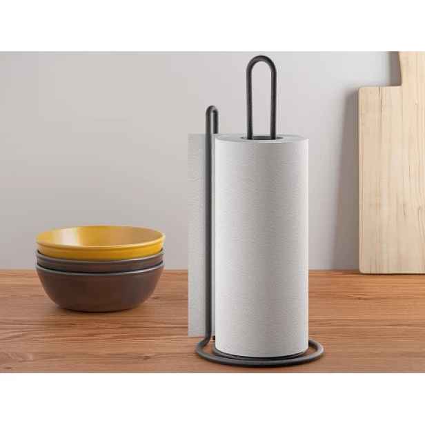 Stojan na papírové utěrky Lava TouchTherm 15x32 cm, černý