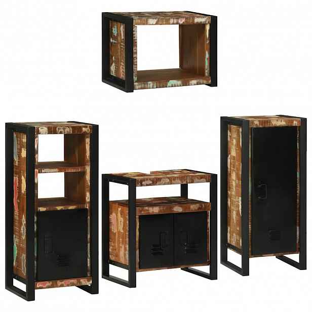 vidaXL Sada koupelnového nábytku 4 ks Vícebarevný 55 x 35 x 60 cm