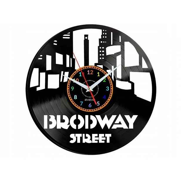 Brodway Dárek Originální dekorace do domu Hodiny z vinylové desky