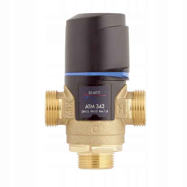 Afriso Termostatický směšovací Ventil s přípojkou 3/4"GZ, teplota 35-60 °C
