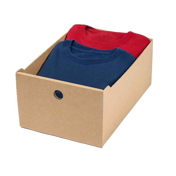 KARTON PAK Úložné boxy na oblečení, organizéry do skříně EKO KARTON 27x40x21 - zásuvka