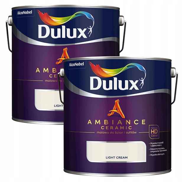 Set Dulux 2x2,5L Ambiance Ceramic Barva Keramická Light Cream 5L