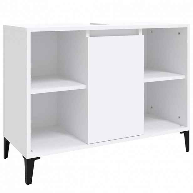 vidaXL Skříňka pod umyvadlo bílá 80 x 33 x 60 cm kompozitní dřevo