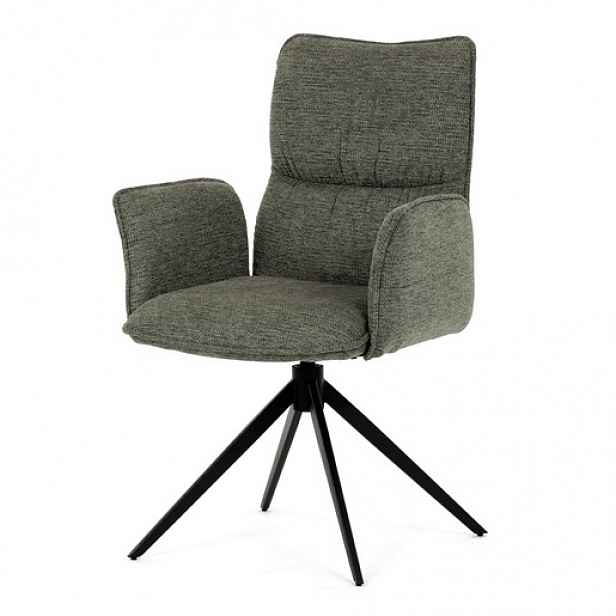 Jídelní židle Autronic zelená látka DCH-D1328 GRN2