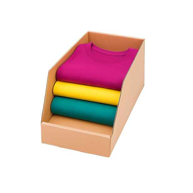 KARTON PAK Úložné boxy na oblečení, organizéry do skříně EKO KARTON 18x40x13 - zkosený