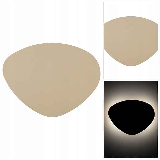 Nástěnná lampa Stone béžová Sabia sytý lesk v moderním obývacím pokoji Tk Lighting