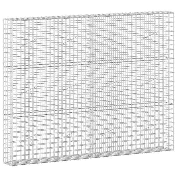 vidaXL Gabion s drátem 5 mm a síťkou 5x5 cm 200x20x150 cm