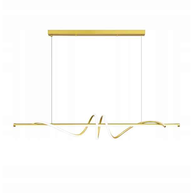 Závěsné Stropní Svítidlo Led Zlatá Moderní Dlouhá 120 cm Toolight