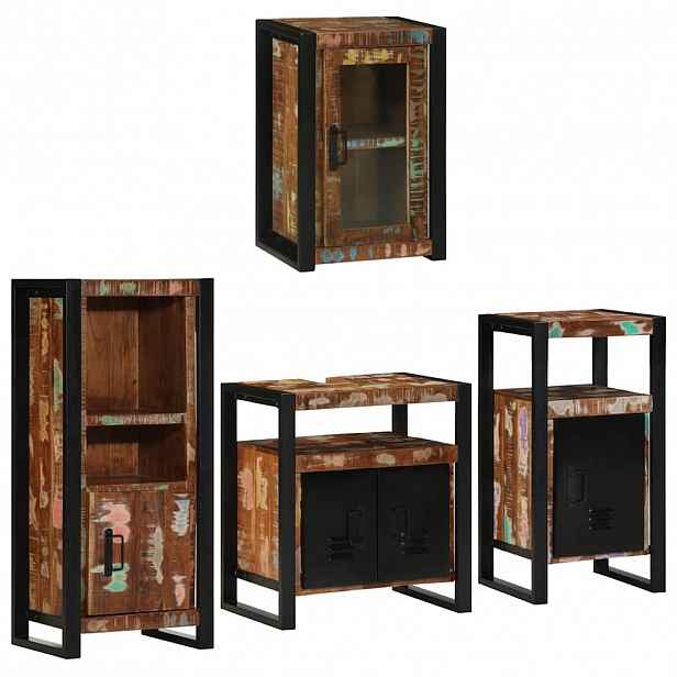 vidaXL Sada koupelnového nábytku 4 ks Vícebarevný 55 x 35 x 60 cm