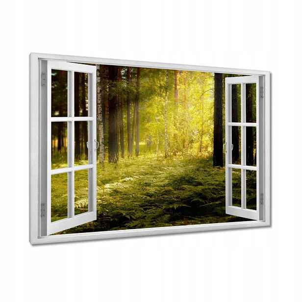 Obrazy 90x60 Východ slunce v lese