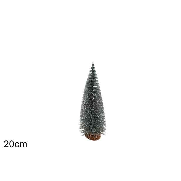 PROHOME - Stromeček 20cm stříbrný zasněžený