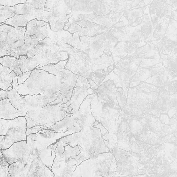 Světle šedá tapeta napodobující popraskaný beton, lesklý vinylový kámen