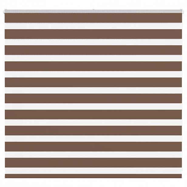 vidaXL Zebra roleta hnědá 160x100 cm šířka látky 155,9 cm polyester