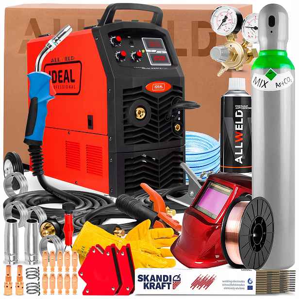 Invertorová Svářečka Ideal Tecno Mig 255 230V 400V 250A Mma Flux Lutosvařování