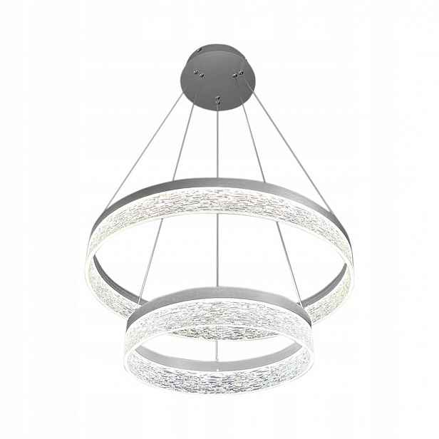 Milagro Závěsná Led lampa Gala Silver ML2243 54W 4320lm 4000K Inox