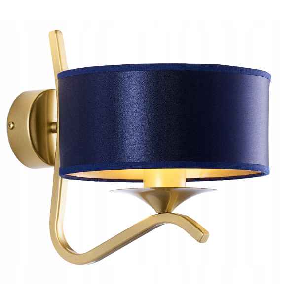 Nástěnná lampa Jupiter Kaszmir zlatá/granátová 1xE27 15W, stmívatelná