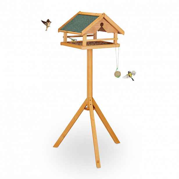 Relaxdays KRMÍTKO Přírodní Zelené se stojanem 120 cm