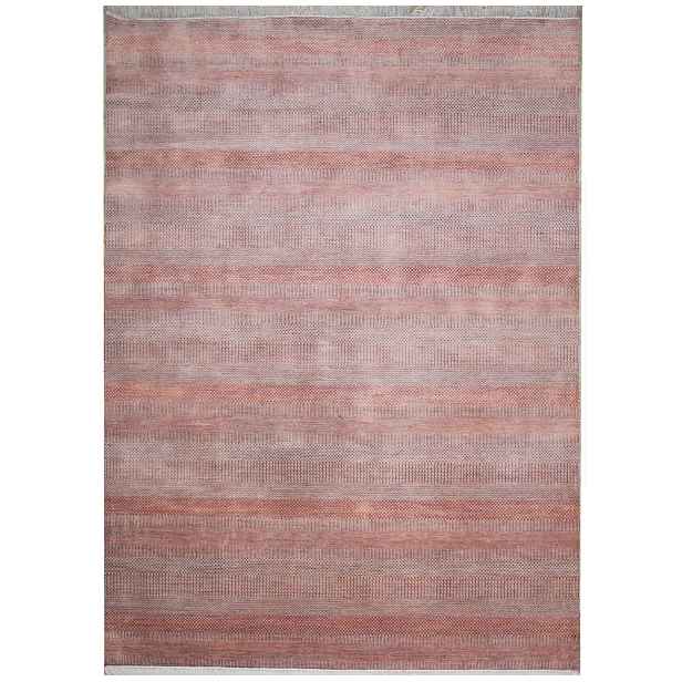 Ručně vázaný kusový koberec Diamond DC-MCN Silver/m.red, 245x305, červená, chodba / předsíň, Diamond Carpets India