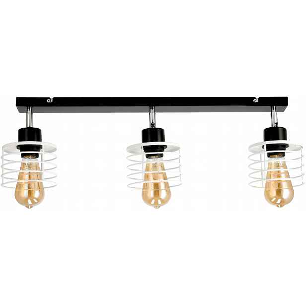 stropní svítidlo Led Nastavitelná pružina Bílá 3xE27