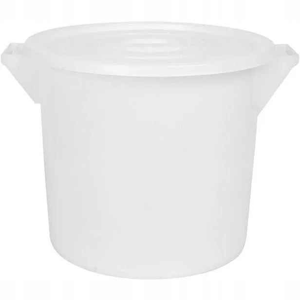 Sud na potraviny plast 35 l, bílý, s víkem