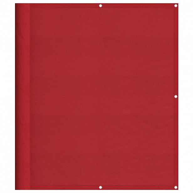 vidaXL Balkónová zástěna červená 120 x 800 cm 100% polyester Oxford
