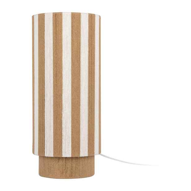Bílá/v přírodní barvě provazová stolní lampa (výška 58 cm) Vienna Stripes – Leitmotiv