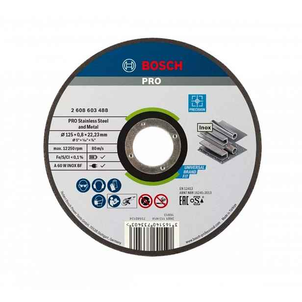 Bosch - Řezný kotouč na nerezovou ocel 125x22,23 mm 2608603488
