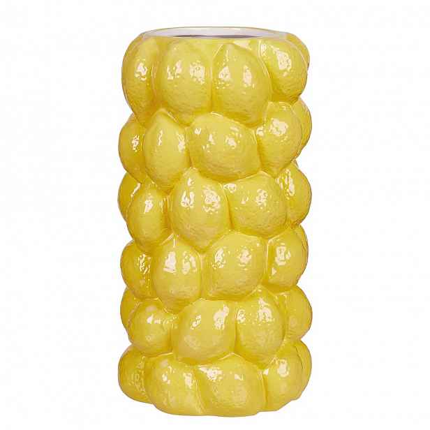 Butlers LEMON Váza 30 cm - žlutá