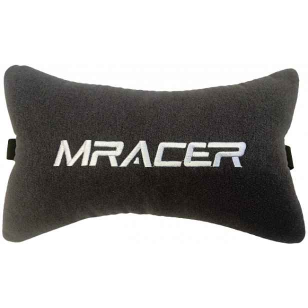 DXRACER Hlavový polštářek Mracer, látkový, šedý