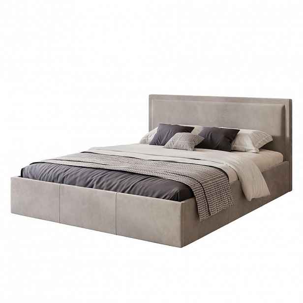 Fedve POLSTEROVÁ POSTEL Osterne 140x200 cm, taupe
