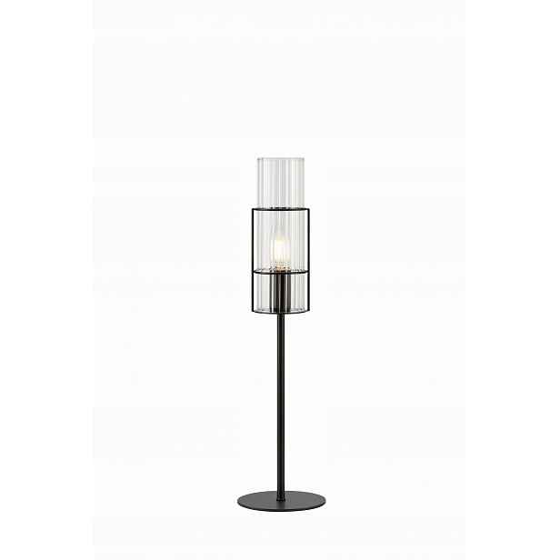 Stolní lampa Tubo Table 1L 50 cm černá/průhledná 108555 Markslojd