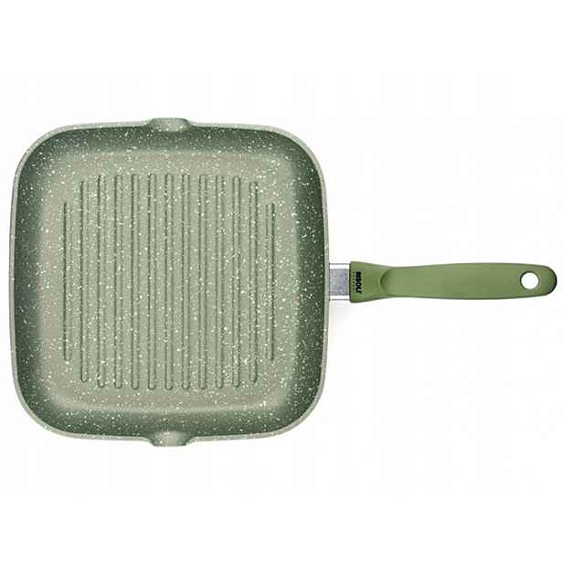Zelená nepřilnavá grilovací pánev 26x26 cm Dr Green, na indukci