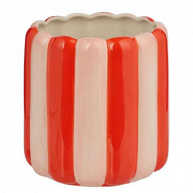 Butlers CIRCUS Květináč 15 cm - červená/růžová