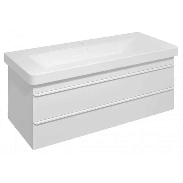Sapho Sitia - Umyvadlová skříňka 101x50x44 cm, 2 zásuvky, matná bílá SI105-3131