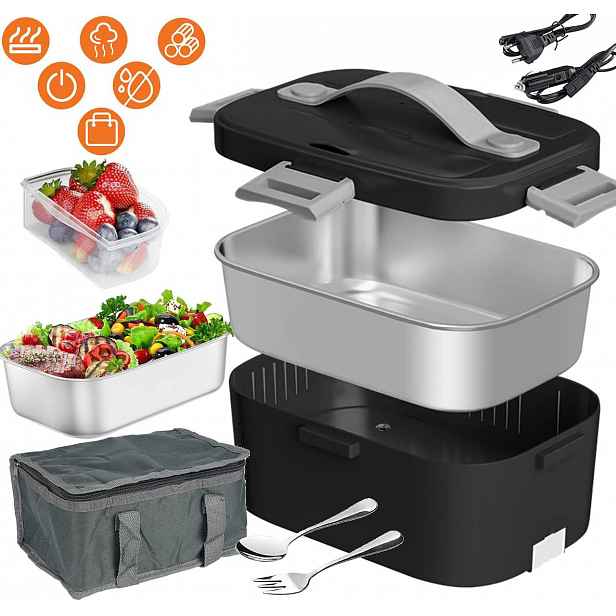 Elektrický vyhřívaný obědový box Přenosný zásobník na jídlo 75W 1.8L