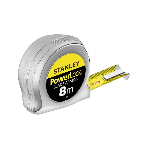 Ocelová Míra Powerlock B/a 8 M/25 MM Chromové Pouzdro
