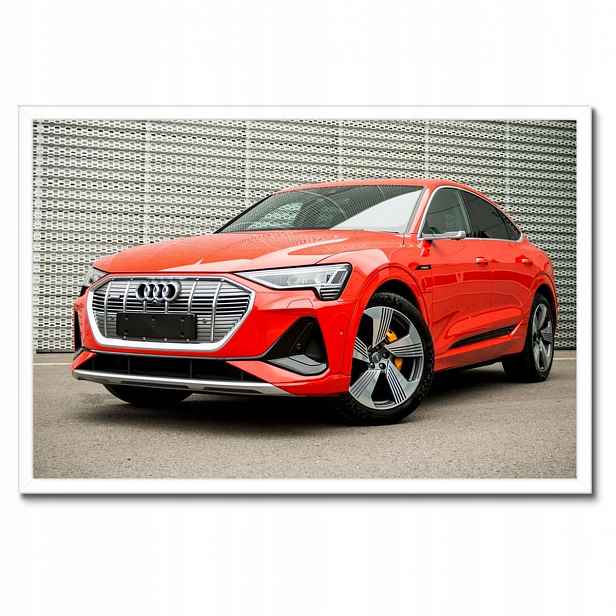 Plakáty v rámu 60x40 Červené Audi e-tron