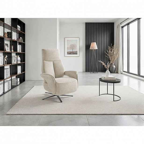 Sit & More RELAXAČNÍ KŘESLO, textil, barvy stříbra