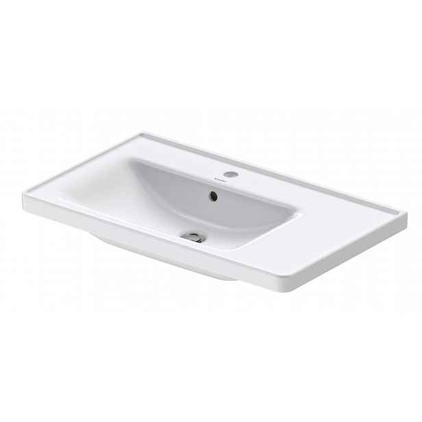 Duravit D-Neo - Nábytkové umyvadlo 80x48 cm, 1 otvor pro baterii vlevo, bílá 2369800000