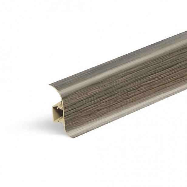 Lišta soklová Naturel dub Bourbon černý , PVC délka 250 cm, výška hrany 56 mm, NATNGF070