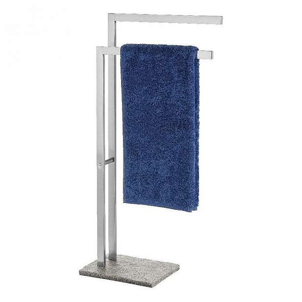 Šedý stojan na ručníky Wenko Granite