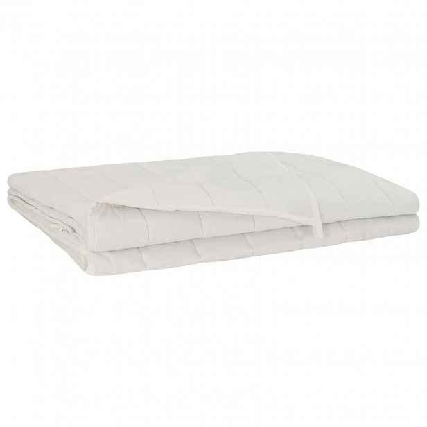 vidaXL Zátěžová deka Bílá 200 x 220 cm 13 kg 100% Bavlna 205T
