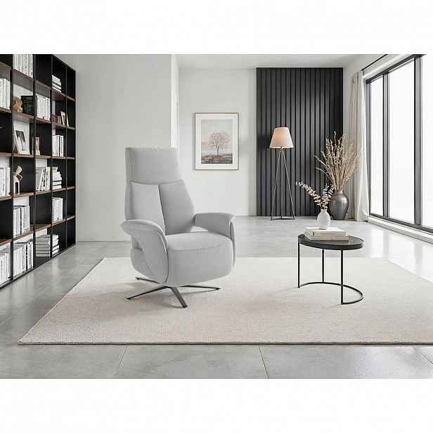 Sit & More RELAXAČNÍ KŘESLO, textil, barvy stříbra