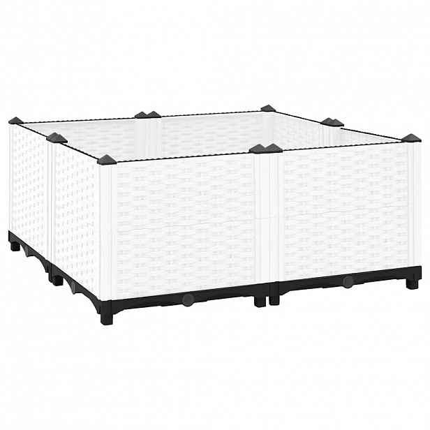 vidaXL Vyvýšený záhon 80 x 80 x 38 cm polypropylen